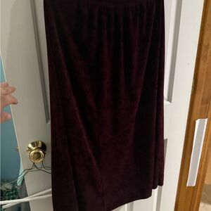 Worthington Red Midi A-Line Skirt Casual